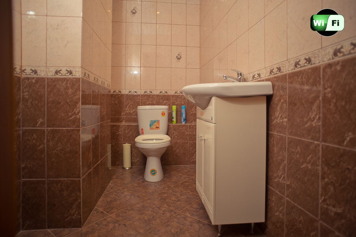 ванная в посуточной двухкомнатной квартире VIP класса по ул. Пушкина